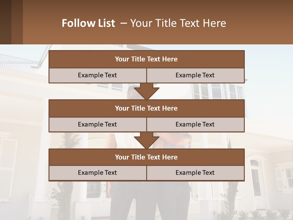 Two People Happiness Male PowerPoint Template
