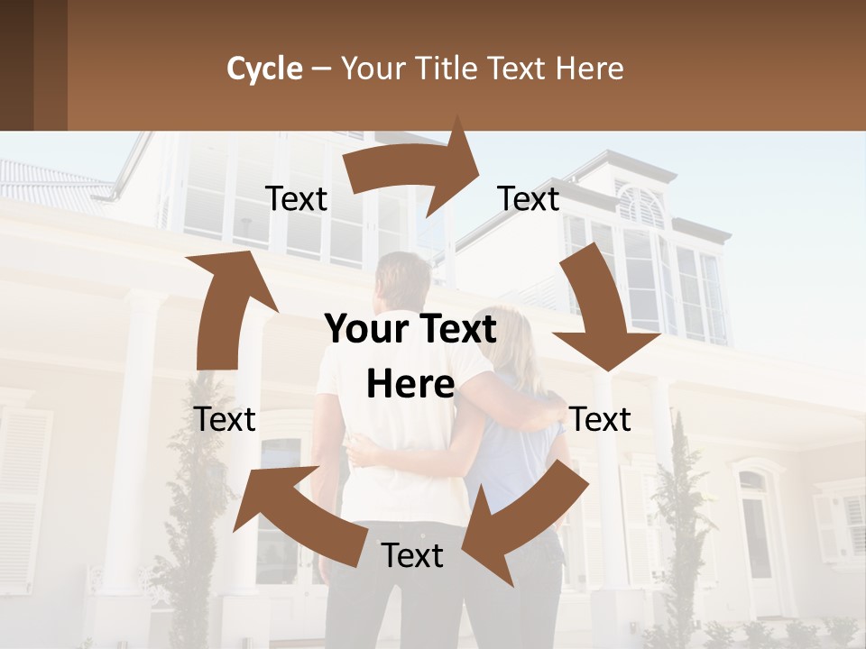 Two People Happiness Male PowerPoint Template