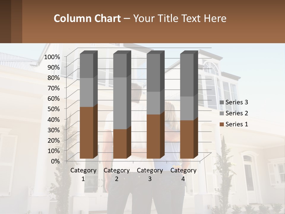 Two People Happiness Male PowerPoint Template