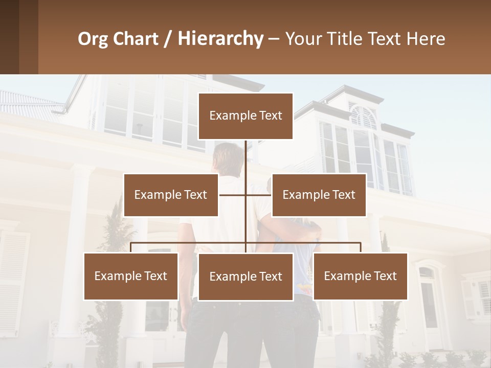 Two People Happiness Male PowerPoint Template