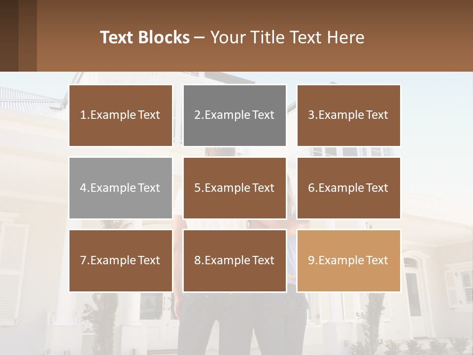 Two People Happiness Male PowerPoint Template