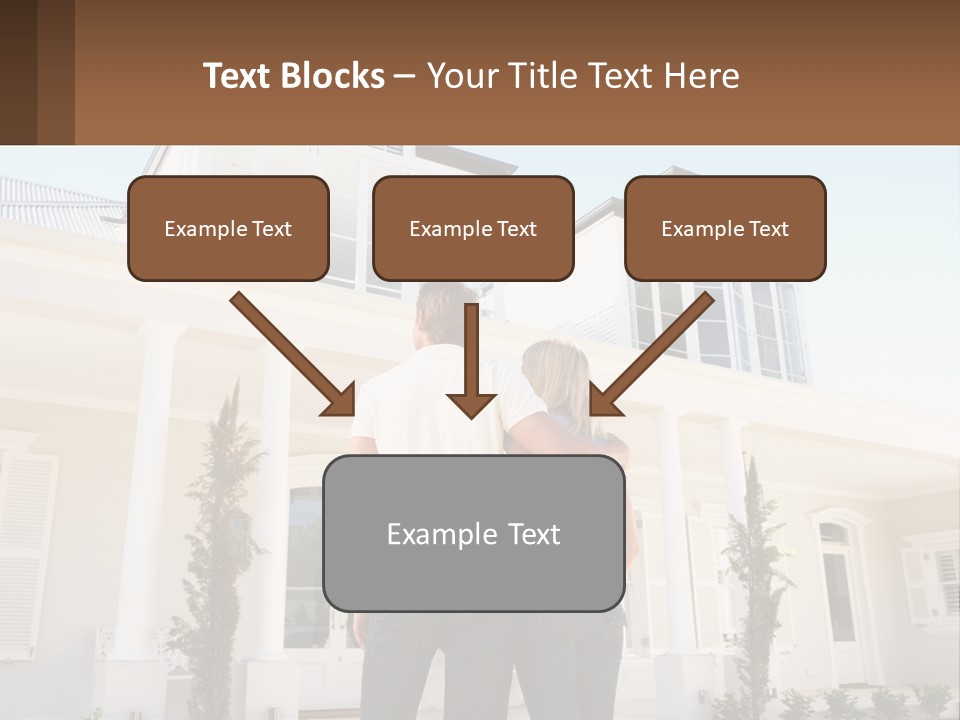 Two People Happiness Male PowerPoint Template