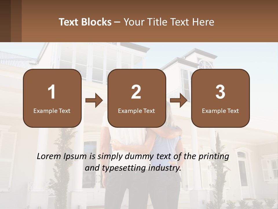 Two People Happiness Male PowerPoint Template