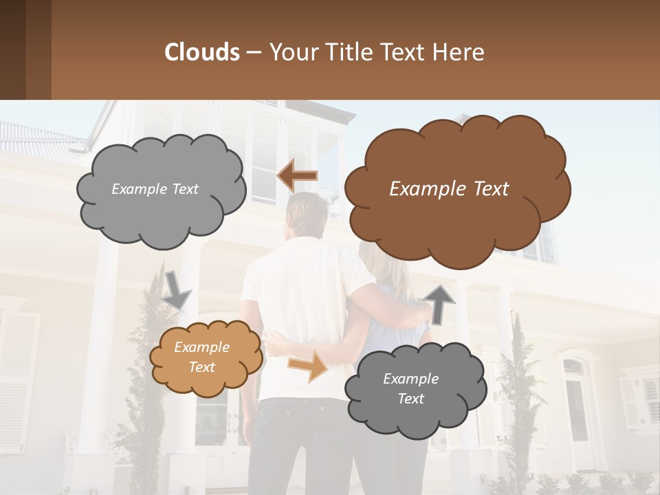 Two People Happiness Male PowerPoint Template