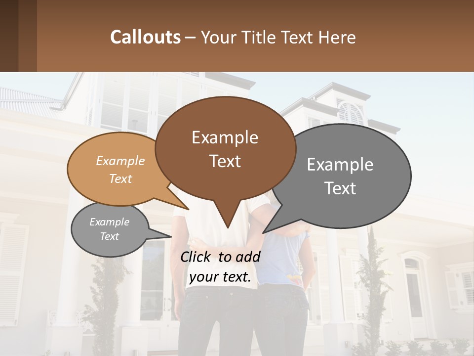 Two People Happiness Male PowerPoint Template