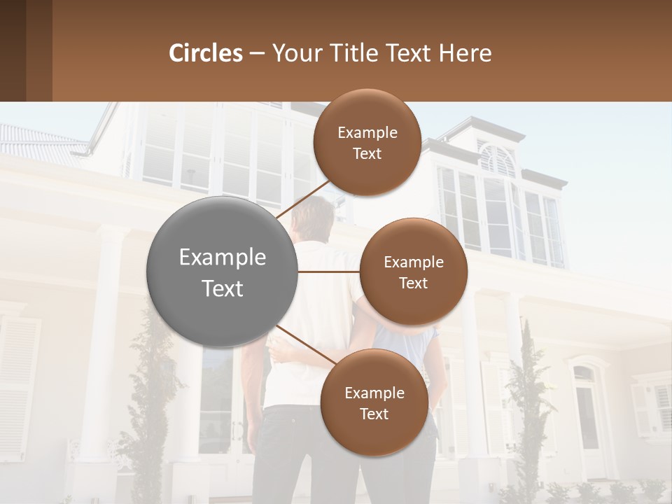 Two People Happiness Male PowerPoint Template