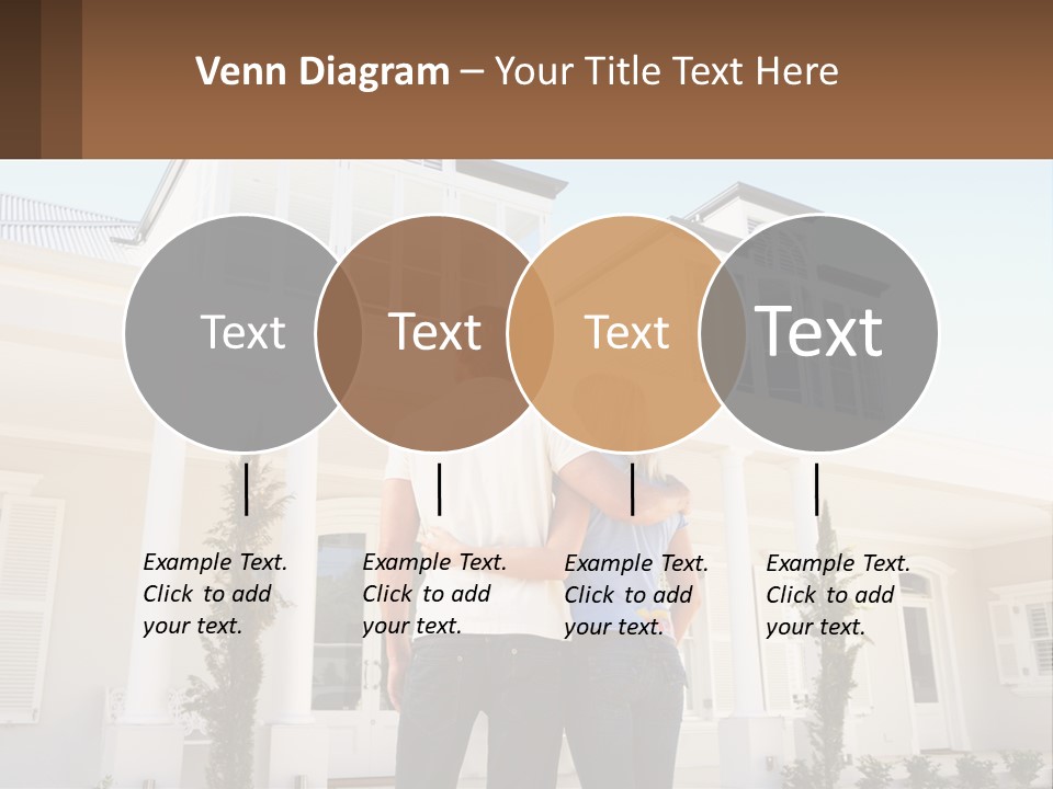 Two People Happiness Male PowerPoint Template