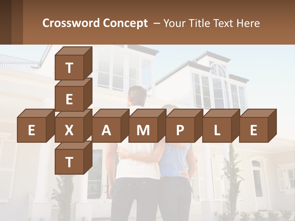 Two People Happiness Male PowerPoint Template