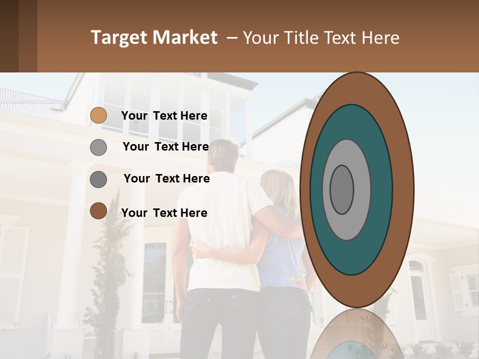 Two People Happiness Male PowerPoint Template