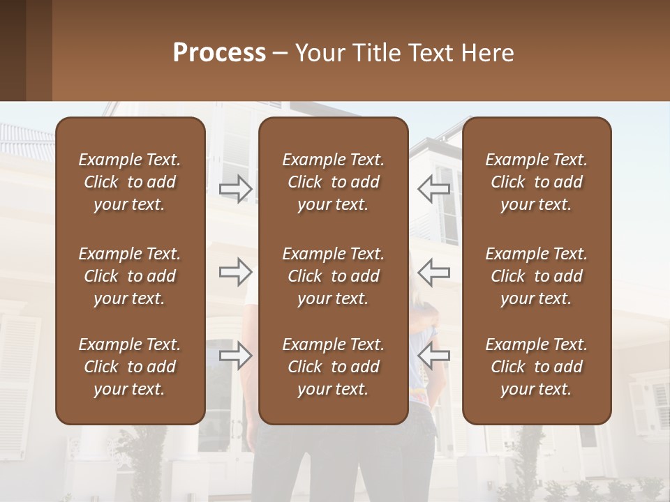 Two People Happiness Male PowerPoint Template