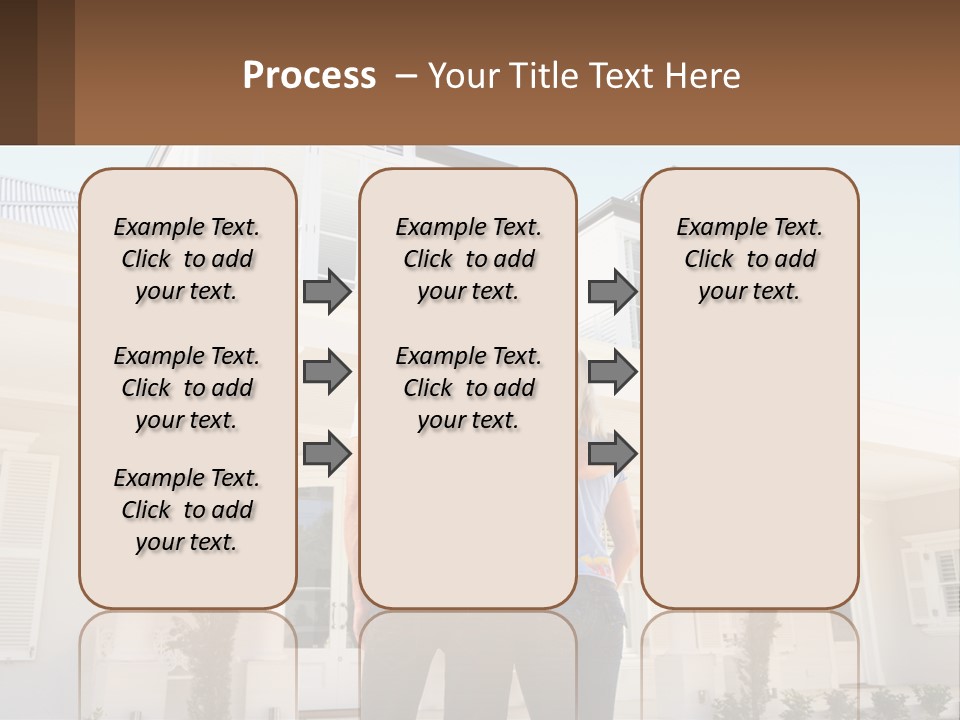 Two People Happiness Male PowerPoint Template