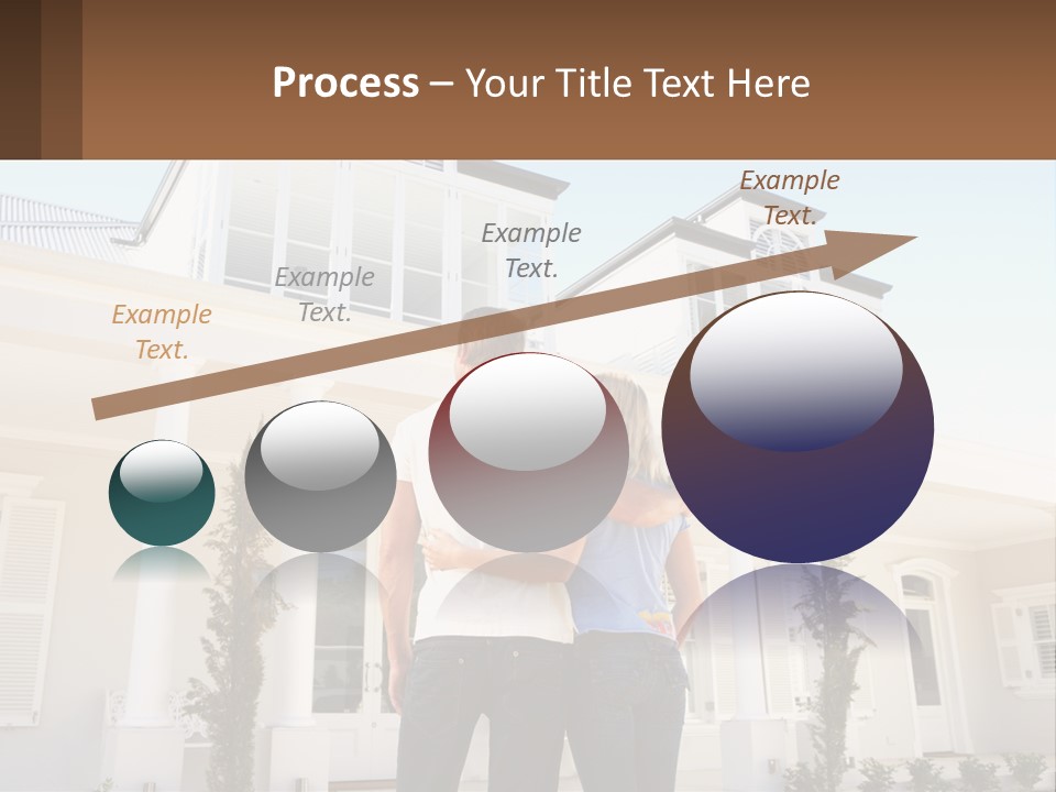 Two People Happiness Male PowerPoint Template