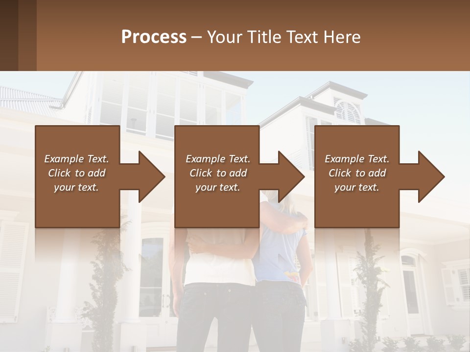 Two People Happiness Male PowerPoint Template