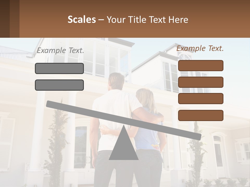 Two People Happiness Male PowerPoint Template