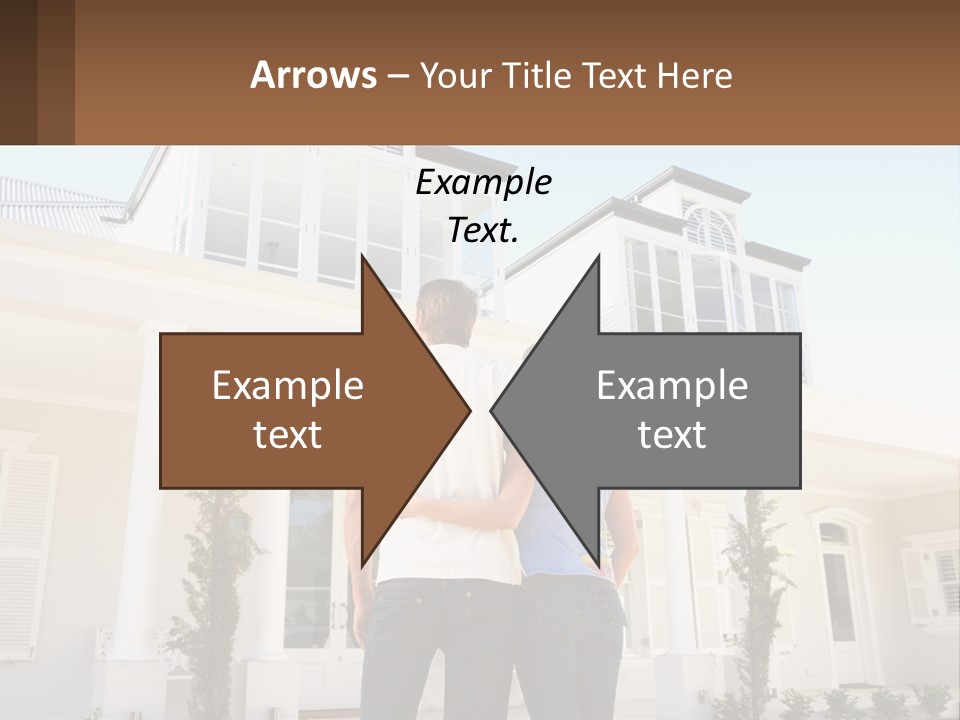 Two People Happiness Male PowerPoint Template