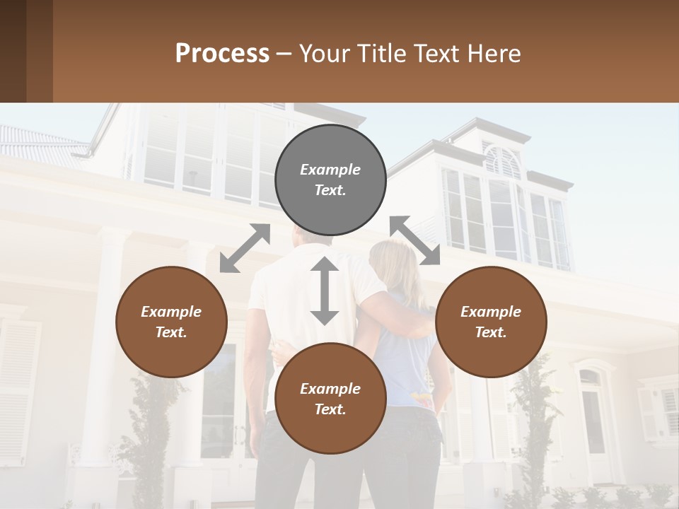 Two People Happiness Male PowerPoint Template