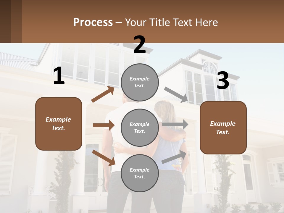 Two People Happiness Male PowerPoint Template