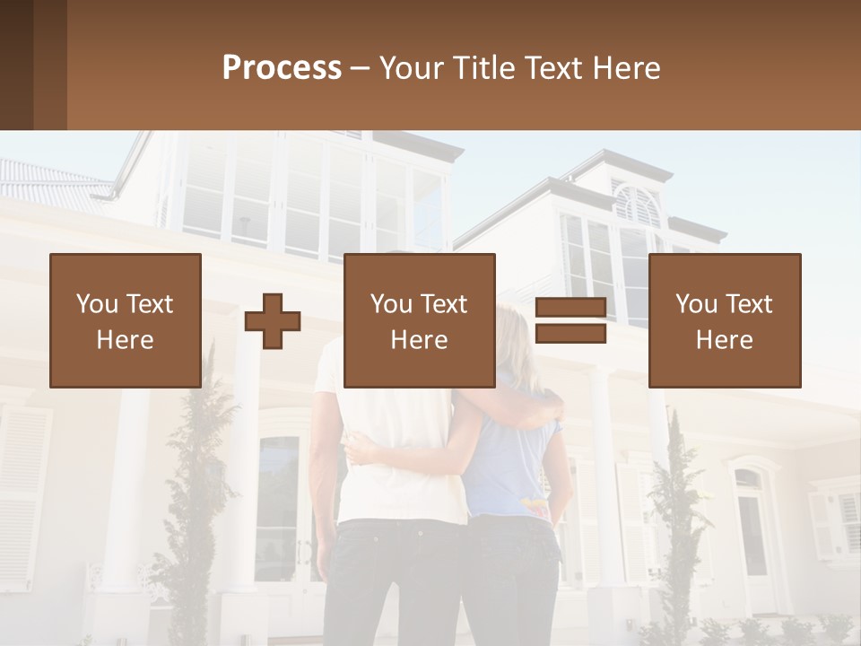 Two People Happiness Male PowerPoint Template