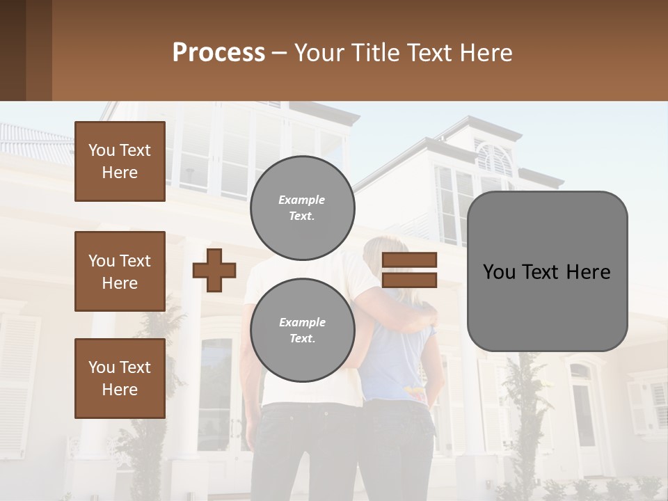 Two People Happiness Male PowerPoint Template