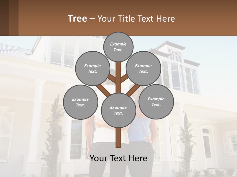Two People Happiness Male PowerPoint Template