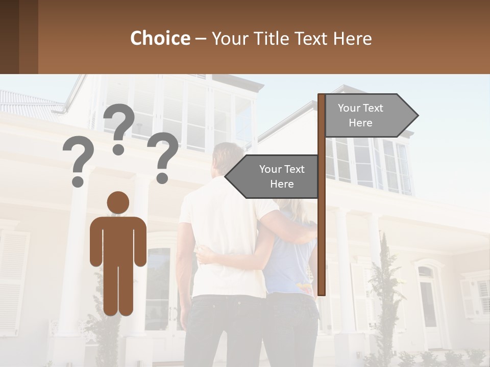 Two People Happiness Male PowerPoint Template