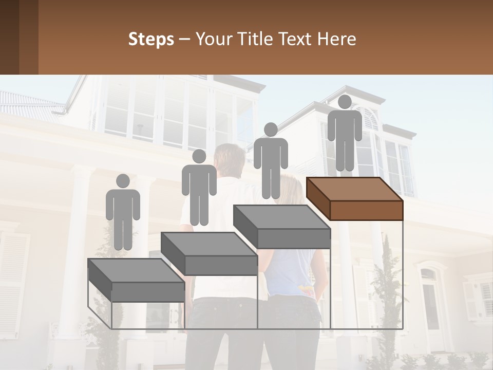 Two People Happiness Male PowerPoint Template