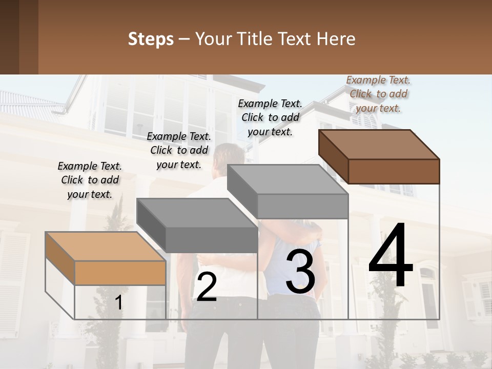 Two People Happiness Male PowerPoint Template