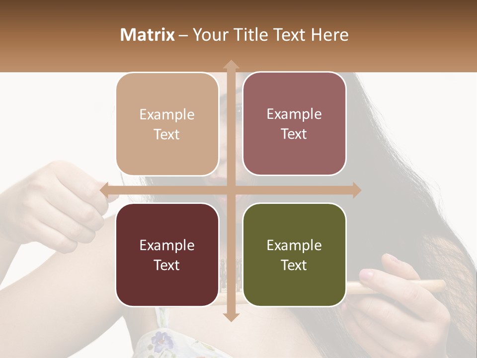 Shot Lady Close PowerPoint Template