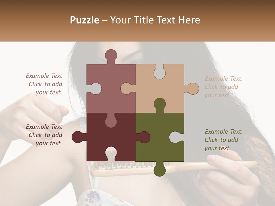 Shot Lady Close PowerPoint Template