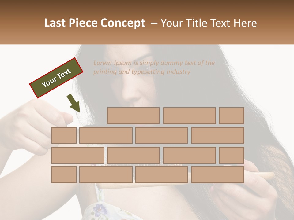 Shot Lady Close PowerPoint Template
