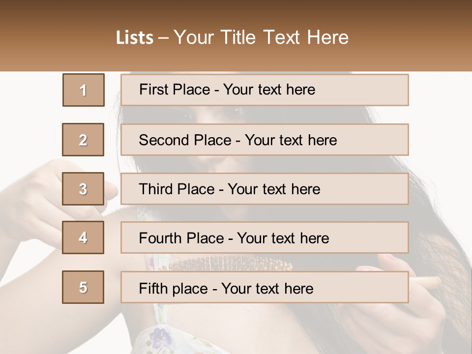 Shot Lady Close PowerPoint Template