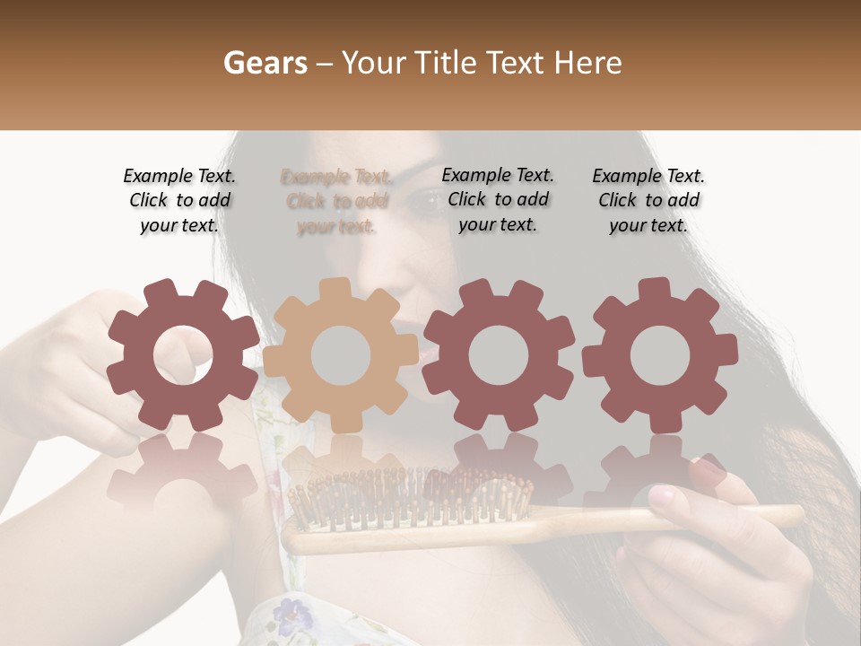 Shot Lady Close PowerPoint Template