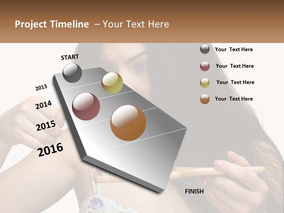 Shot Lady Close PowerPoint Template