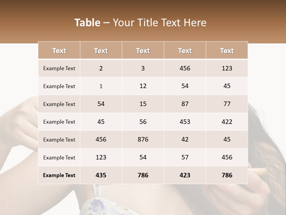 Shot Lady Close PowerPoint Template