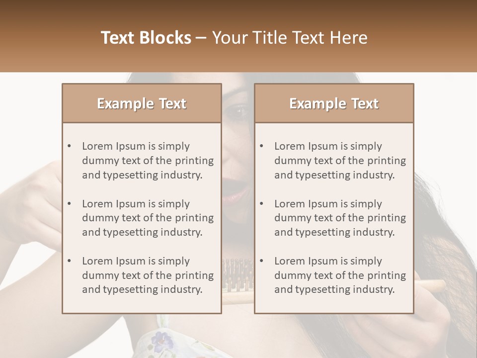 Shot Lady Close PowerPoint Template