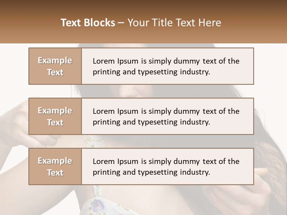 Shot Lady Close PowerPoint Template