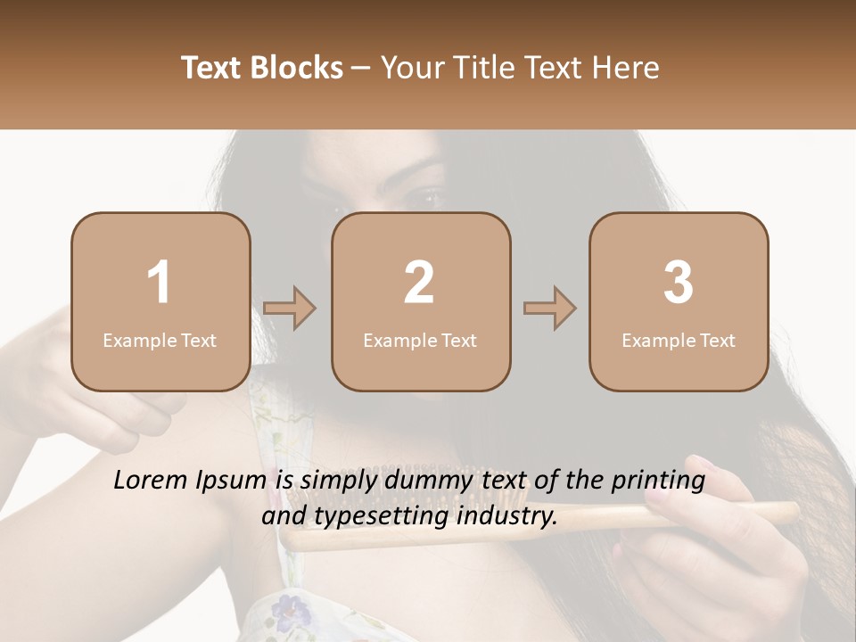 Shot Lady Close PowerPoint Template