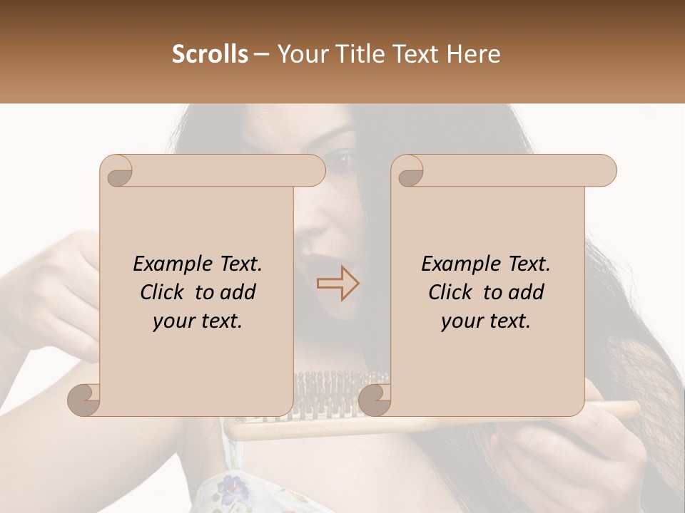 Shot Lady Close PowerPoint Template