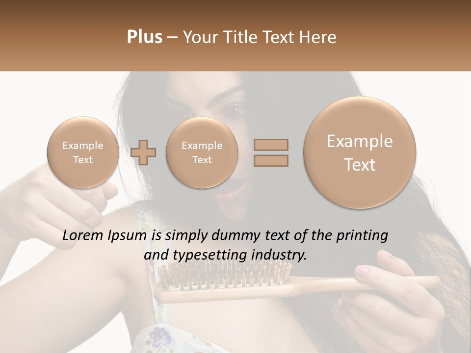 Shot Lady Close PowerPoint Template