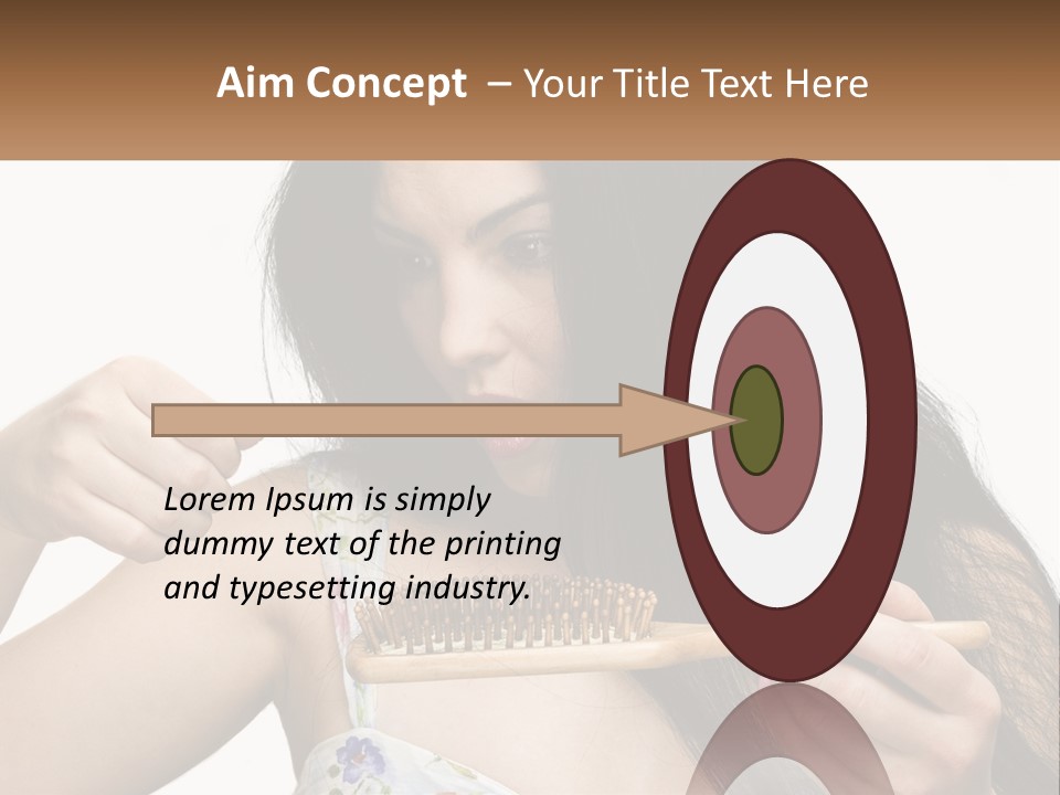 Shot Lady Close PowerPoint Template