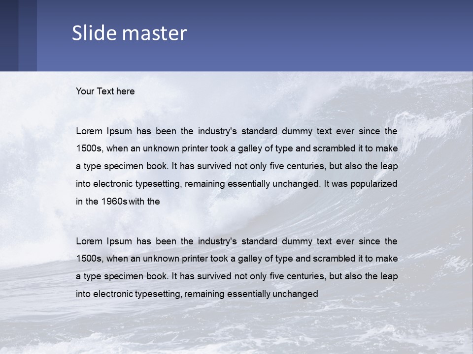 Freshness Splash Stone PowerPoint Template