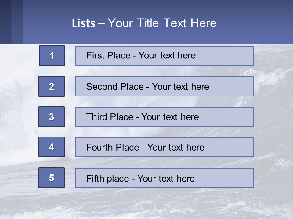 Freshness Splash Stone PowerPoint Template
