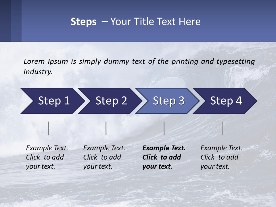 Freshness Splash Stone PowerPoint Template