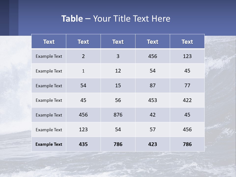 Freshness Splash Stone PowerPoint Template