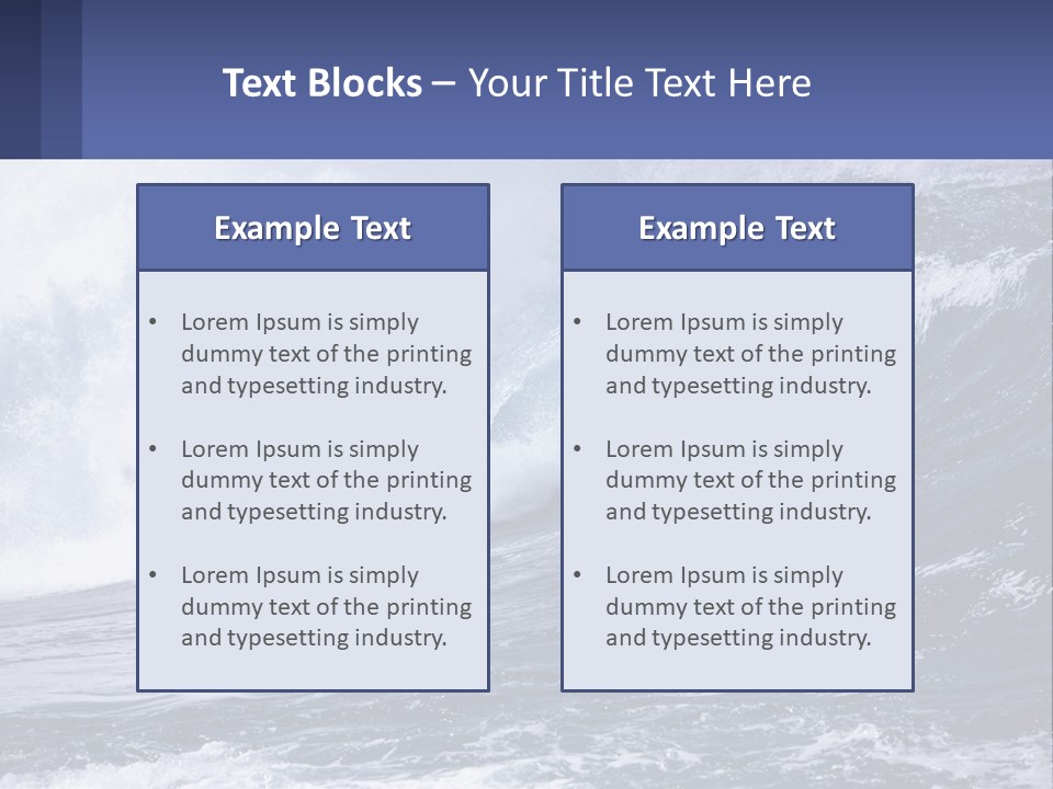 Freshness Splash Stone PowerPoint Template