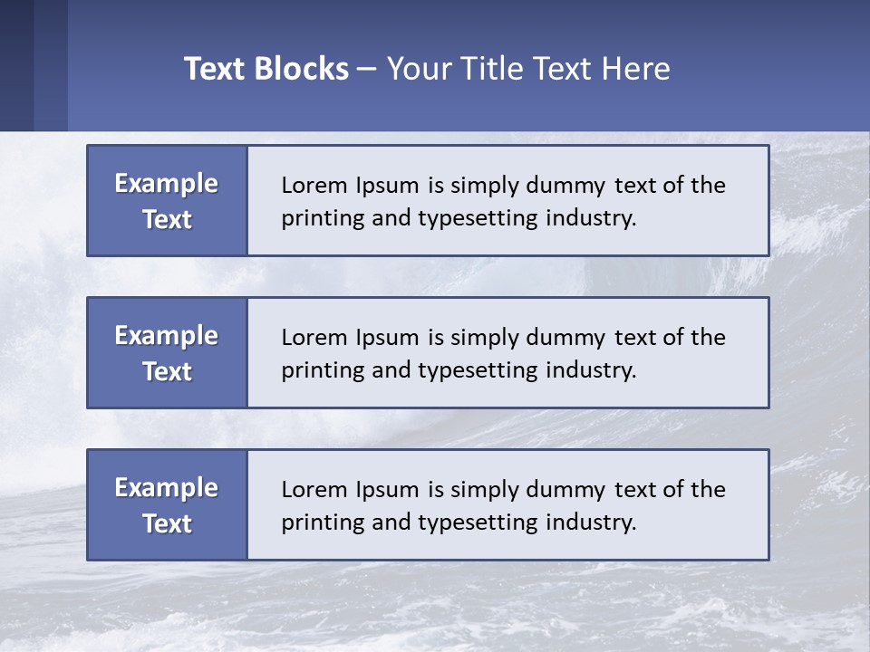 Freshness Splash Stone PowerPoint Template