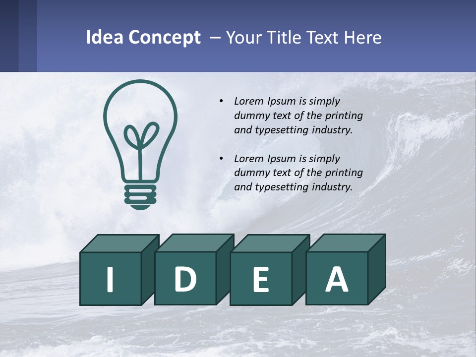 Freshness Splash Stone PowerPoint Template