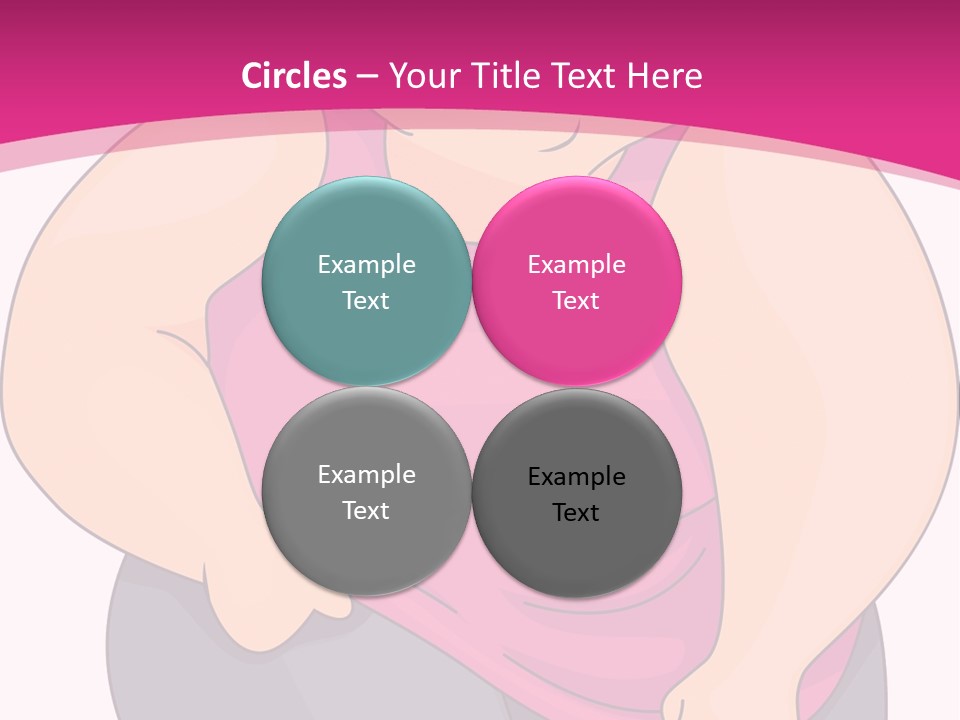 Uncomfortable Clip Art Stretching PowerPoint Template