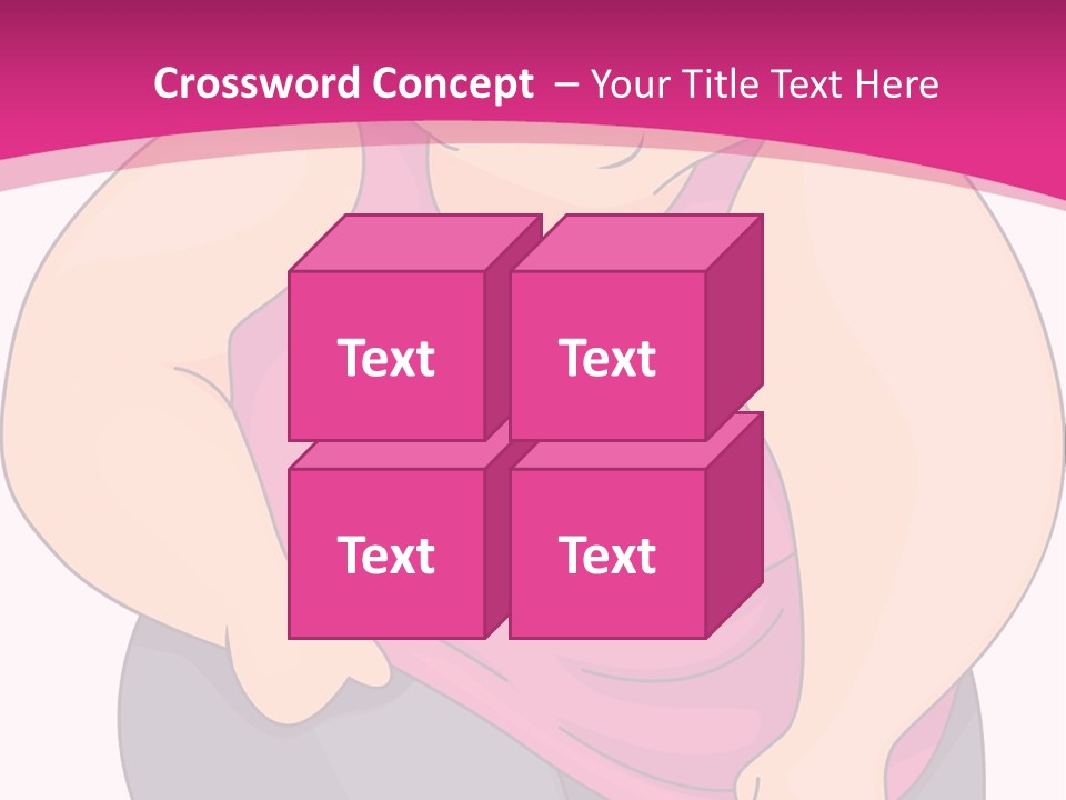 Uncomfortable Clip Art Stretching PowerPoint Template