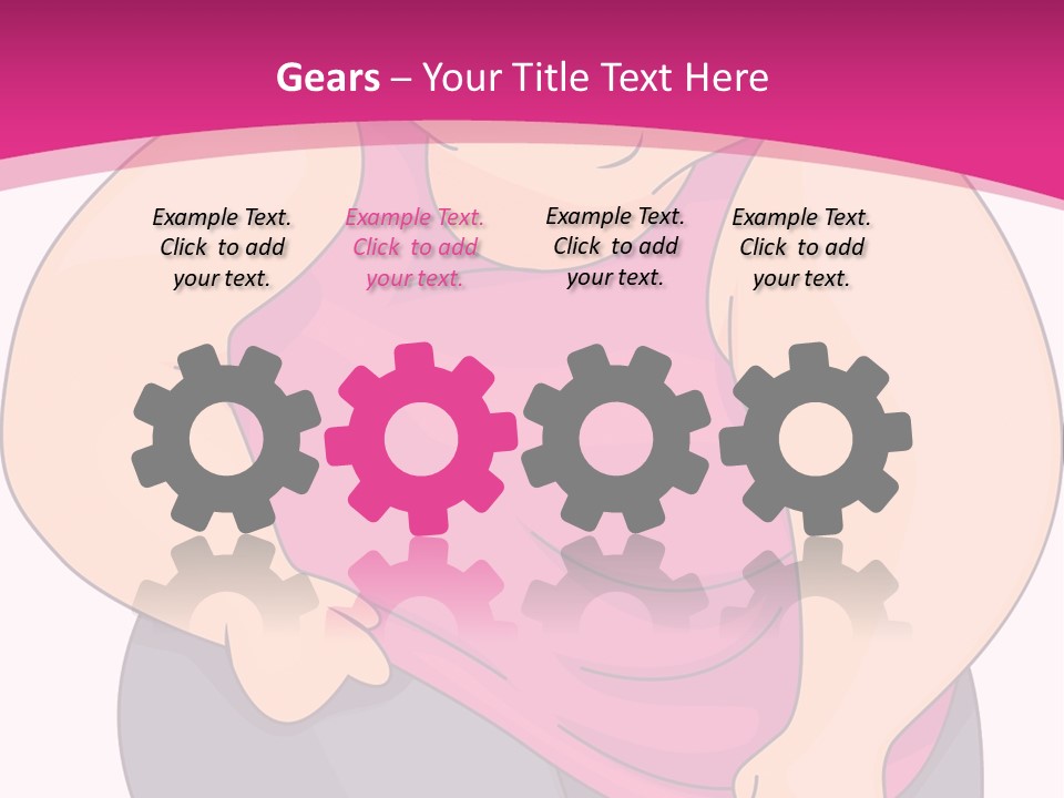 Uncomfortable Clip Art Stretching PowerPoint Template